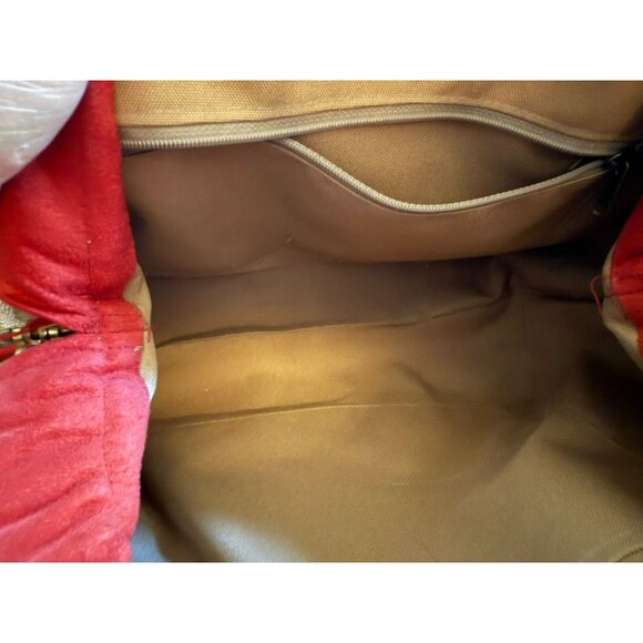 Atenti Hinged Closure Tapestry Betty Handbag With Floral Pattern & Red Accents - Picture 7 of 9